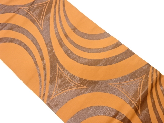 JAPANESE KIMONO / VINTAGE NAGOYA OBI / WOVEN WAVY STRIPE